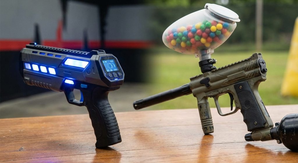 Lasertag vs Paintball